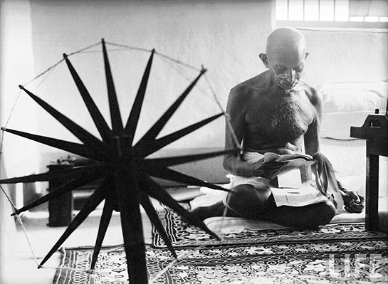 Gandhi and the Spinning Wheel.jpg