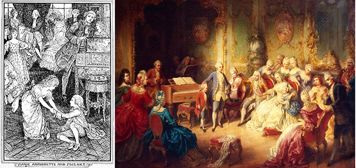 000mozart3-Archduke Joseph introduces the young Wolfgang Amadeus Mozart to Maria Theresia.jpg