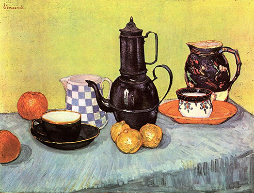 Still-Life with Blue Enamel Coffeepot, Earthenware and Fruit (1888), Private Collection.jpg
