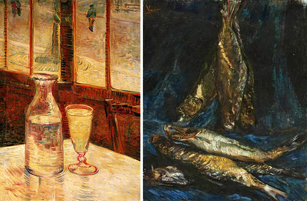 000Still Life with Glass of Absinthe and a Carafe” by Vincent Van Gogh, 1887.jpg