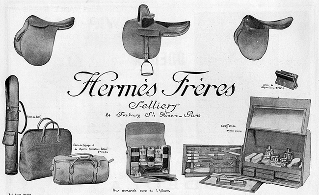 Hermès Frères advertisement, 1923.jpg