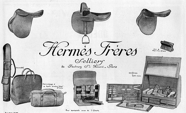 Hermès Frères advertisement, 1923.jpg
