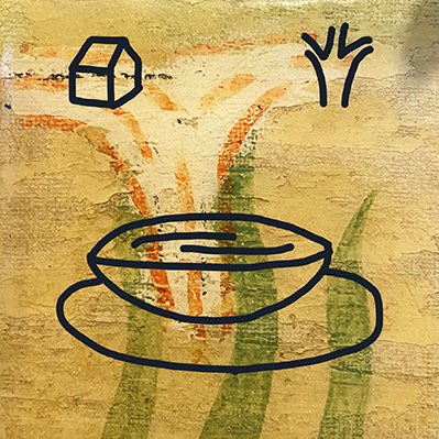 3 From the Happy World, 2021, 3 x 3in., Mixed Media on Canvas.jpg