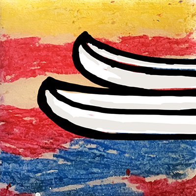 Untitled from Happy World 4, 3 x 3 in, Mixed Media on Wood.jpg