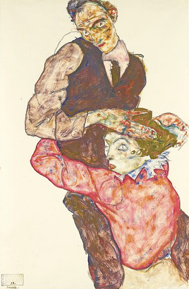 Lovers (Self-portrait with Wally)-1915.jpg