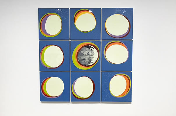 The Moon is Rising, 2022, 60 x 60 x 4cm each, Mixed Media on Wood.jpg