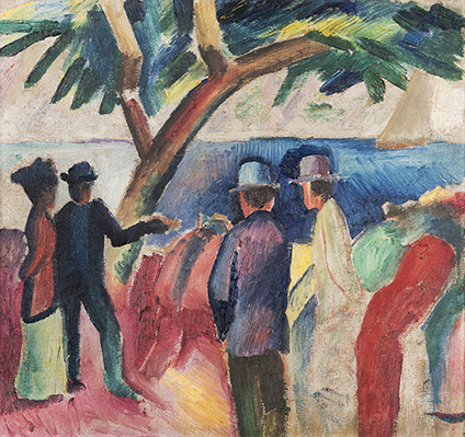 11. August Macke, Strollers at the Lake II, 1912.JPG