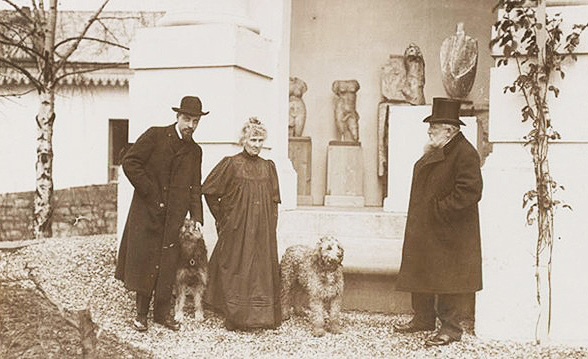 Rainer Maria Rilke (far left) with Auguste Rodin and the sculptor’s long-time companion Rose Beuret.jpg