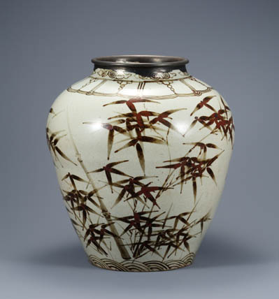 Image 1 - Jar with Design of Bamboo and Plum Trees.jpg