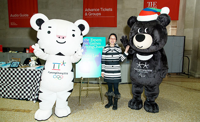 2. Soohorang and Bandabi with Soyoung Lee in The Met's Great Hall. Photo by Tiffany Sage.jpg