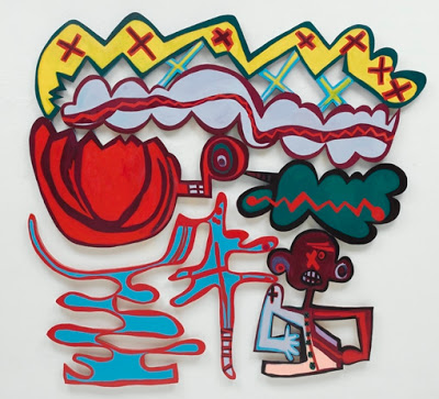 Elizabeth Murray, “Everybody Knows,” 2007, oil on canvas, 87″ x 93,” private collection.jpg