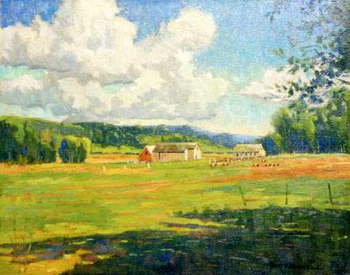 June9_Kent_Winchell_Farm_with_clouds_oil_on_c.jpg