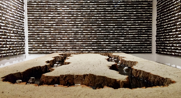 Floating Moon Jars and Mountain and Wind, 2015, White Porcelain and Mixed Media on Wood, the Museum of Modern Art, Kuwait.jpg