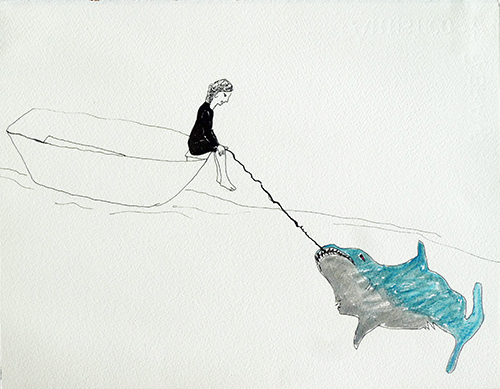 catch me, 2010, gouache on paper, 11 x 14 inches.jpg