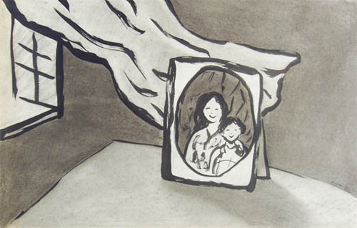 5“My Children” ink and charcoal on paper 28x40 inches 1982.jpg