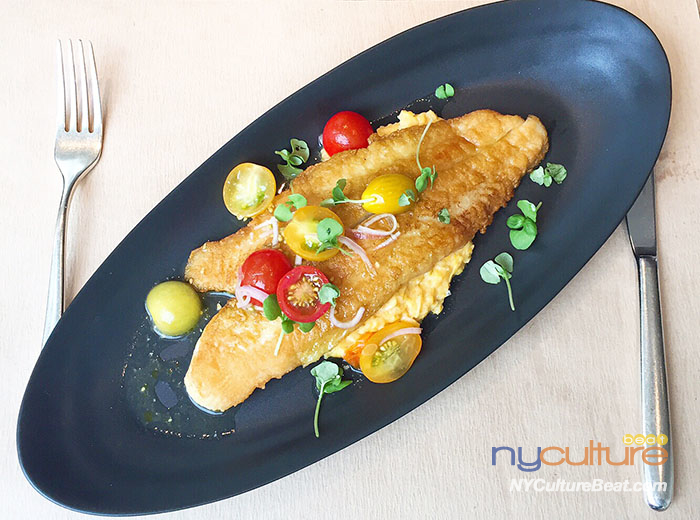 메인디쉬2)Saut_ed Flounder, Fresh Corn Pudding, Marinated Cherry Tomato.jpg