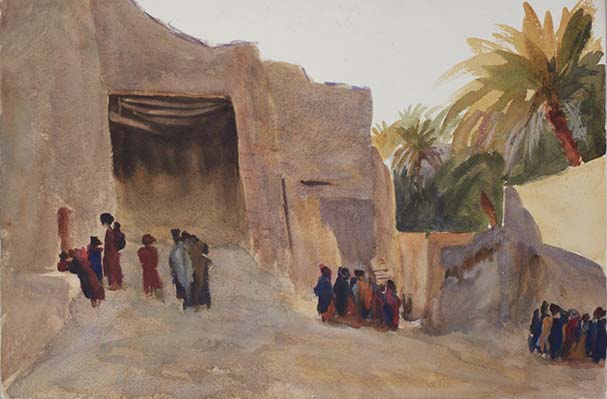 Emily-Sargent-American-1857-–-1936.-Chatriali-near-Biskra-1902.-Pencil-and-watercolor-12-×-18-in.-30.5-×-45.7-cm.-Brooklyn-Museum.jpg