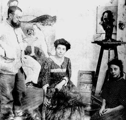 matisse+with+wife+and+daughter+artistandstudio.jpg