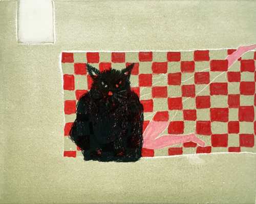 m_p, black cat, 2010. 5.5 x 6.75 in.jpeg