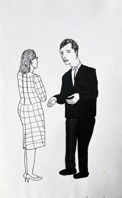 couple-6 1996, sumi ink on paper, 8.5 x 5.5 in.jpg