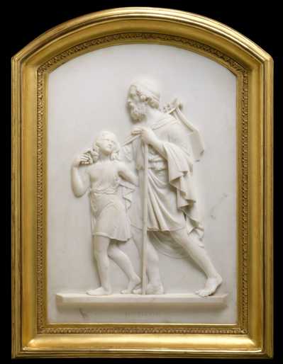 Edward Sheffield Bartholomew, Blind Homer Led by the Genius of Poetry, 1851, The Metropolitan Museum of Art.jpg