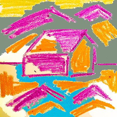 Untitled 2, 2023, 8 x 8 in, Oil Pastel on Paper.jpg.jpg