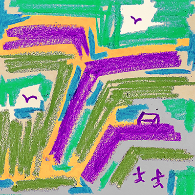 Untitled 1, 2023, 8 x 8 in, Oil Pastel on Paper.jpg